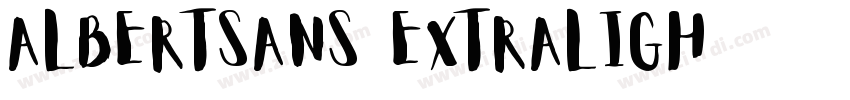 Albertsans extraLigh字体转换